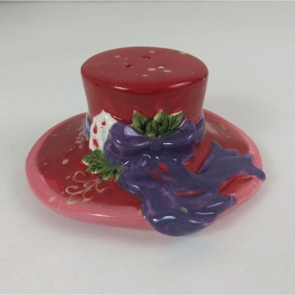 Vintage CIC Ladies In Red The Red Hat Society Salt & Pepper Shakers - Picture 8 of 13
